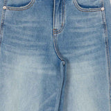 Blugi wide-leg Cleo cu aspect prespălat