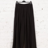 Pantaloni largi Stella cu pliuri frontale