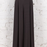 Pantaloni largi cu pliuri ample Monet gri