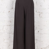 Pantaloni largi cu pliuri ample Monet gri