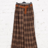 Pantaloni cu talie elastică Deven în carouri