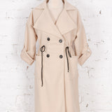 Pardesiu oversized Sunday crem