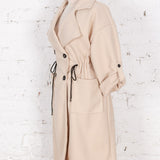 Pardesiu oversized Sunday crem