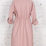 Pardesiu oversized Sunday roz pudrat