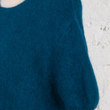 Pulover cu mohair Essence albastru adriatic