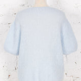 Pulover cu mohair Essence bleu