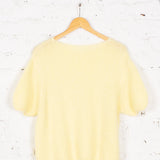 Pulover cu mohair Essence crem