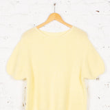 Pulover cu mohair Essence crem