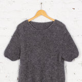 Pulover cu mohair Essence gri închis