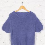 Pulover cu mohair Essence indigo