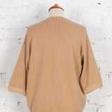 Pulover oversized din tricot Peter bej