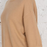 Pulover oversized din tricot Peter bej