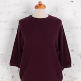 Pulover oversized din tricot Peter bordo