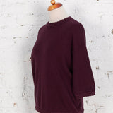 Pulover oversized din tricot Peter bordo