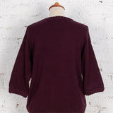 Pulover oversized din tricot Peter bordo
