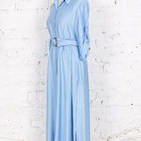 Rochie cămașă Athea din vâscoză bleu