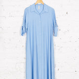 Rochie cămașă Athea din vâscoză bleu