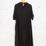 Rochie cămașă Athea din vâscoză neagră