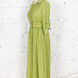 Rochie cămașă Athea din vâscoză verde