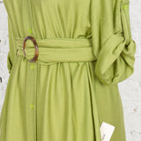 Rochie cămașă Athea din vâscoză verde