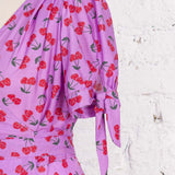 Faith Purple Cherry Long Party Dress