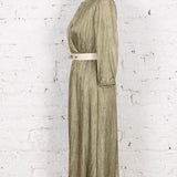 Rochie lungă cu talie elastică Milena satinată