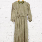 Rochie lungă cu talie elastică Milena satinată