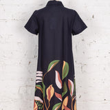 Rochie cămașă midi Morena din bumbac cu imprimeu