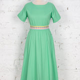 Rochie Pearl din in verde mentă