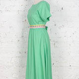Rochie Pearl din in verde mentă