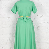 Rochie Pearl din in verde mentă