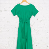 Rochie Pearl din in verde