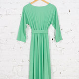 Rochie Pearl din in verde mentă