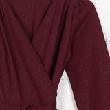 Rochie petrecută Faith bordo cu sclipici