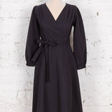 Rochie petrecută Faith antracit cu sclipici