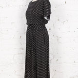 Rochie Pearl neagră cu buline
