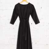 Rochie Pearl din reiat negru