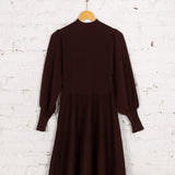 Rochie midi din tricot Chantel maro