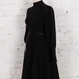 Rochie midi din tricot Chantel neagră