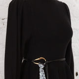 Rochie midi din tricot Chantel neagră