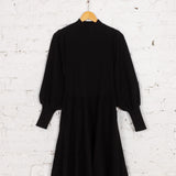 Rochie midi din tricot Chantel neagră