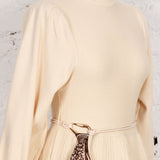 Rochie midi din tricot Chantel crem