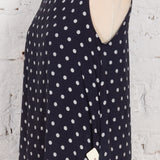 Rochie fără mâneci June din bumbac cu buline