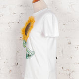 Tricou din bumbac Sunray pictat manual