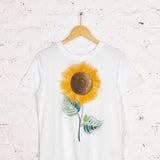 Tricou din bumbac Sunray pictat manual