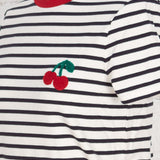 Tricou Only în dungi cu cireșe