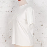 Tricou cu text Skrew Confort alb