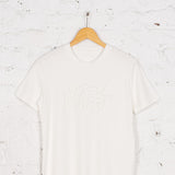 Tricou cu text Skrew Confort alb