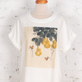 Tricou oversized din bumbac Sydney cu imprimeu art