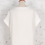 Tricou oversized din bumbac Sydney cu imprimeu art